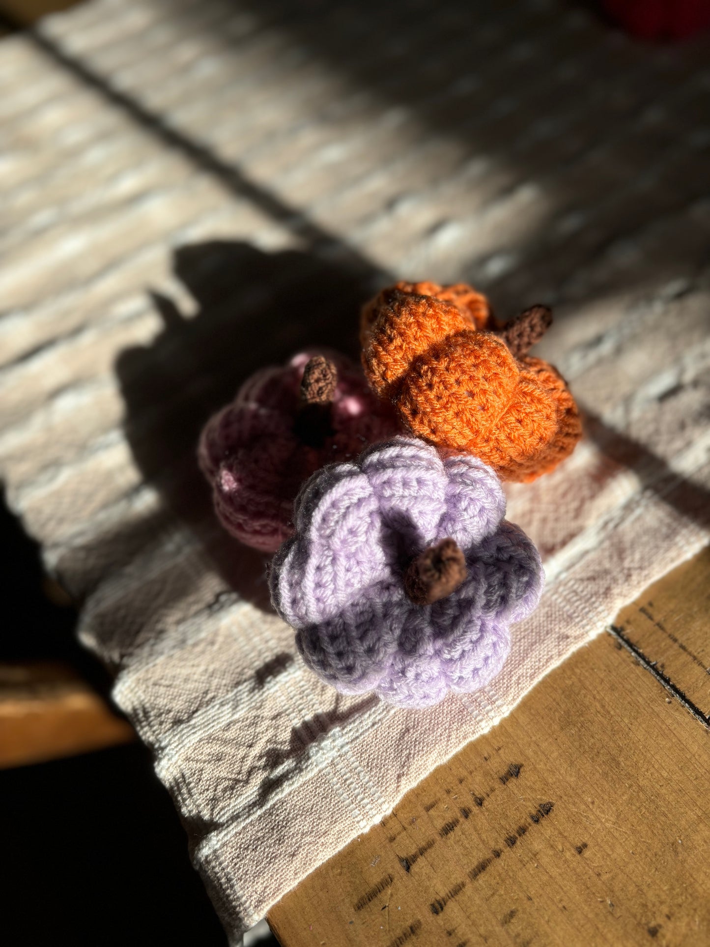 Crochet pumpkins