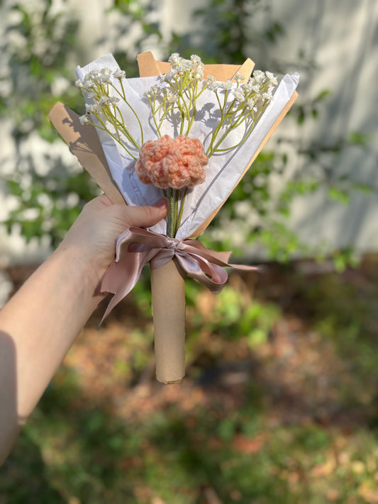 Crochet “January” Birthflower Carnation