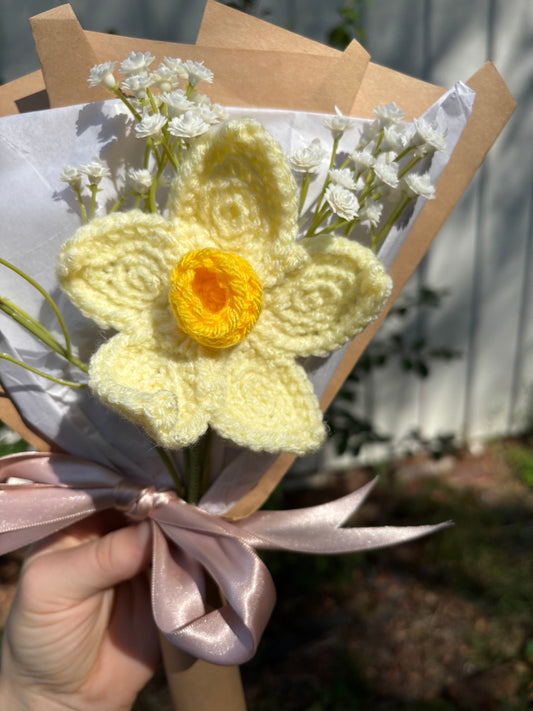 Crochet “March” Birth Flower Daffodil