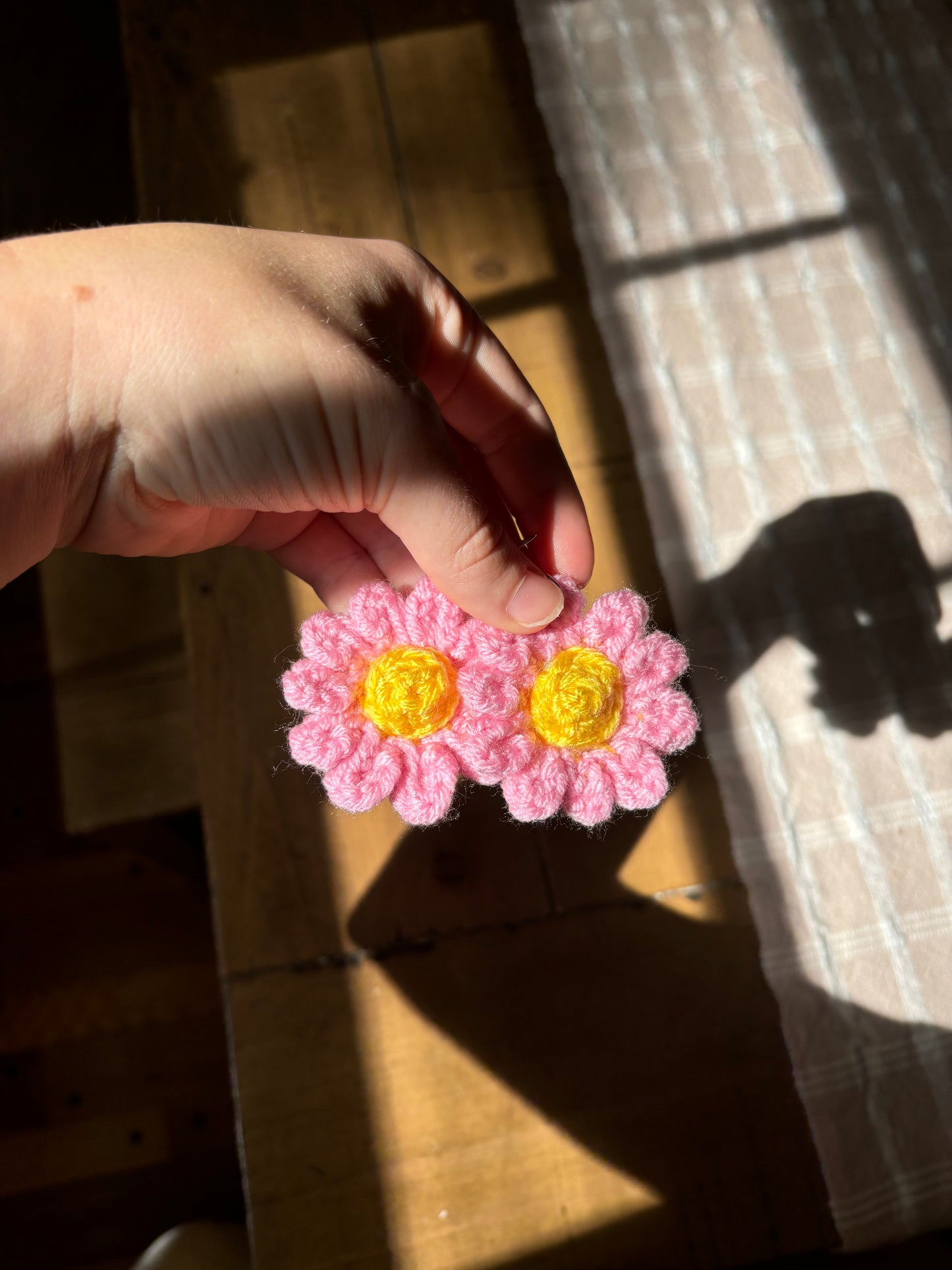 Sun-kissed Daisy Crochet Earrings