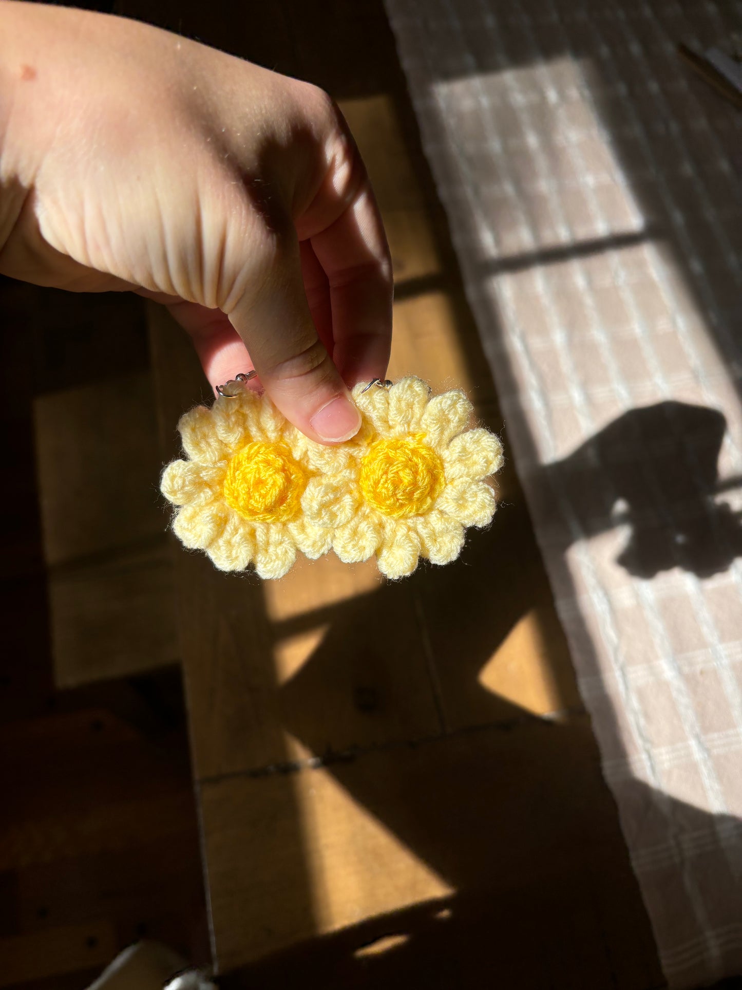 Sun-kissed Daisy Crochet Earrings