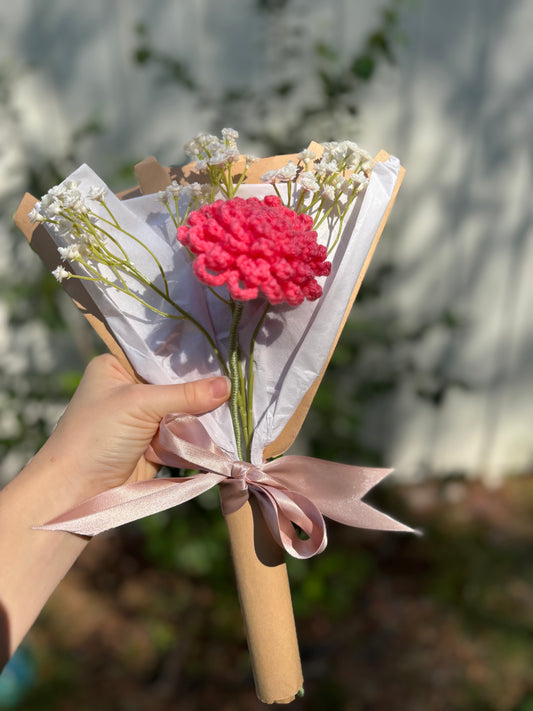 Crochet “November” Birth Flower Chrysanthemum