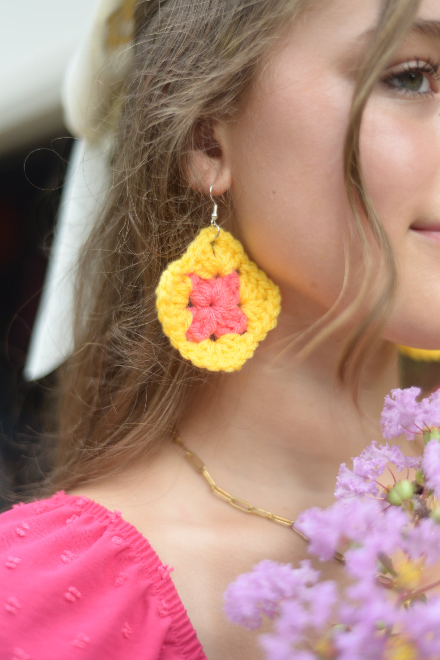 "Daylight" Crochet Earrings