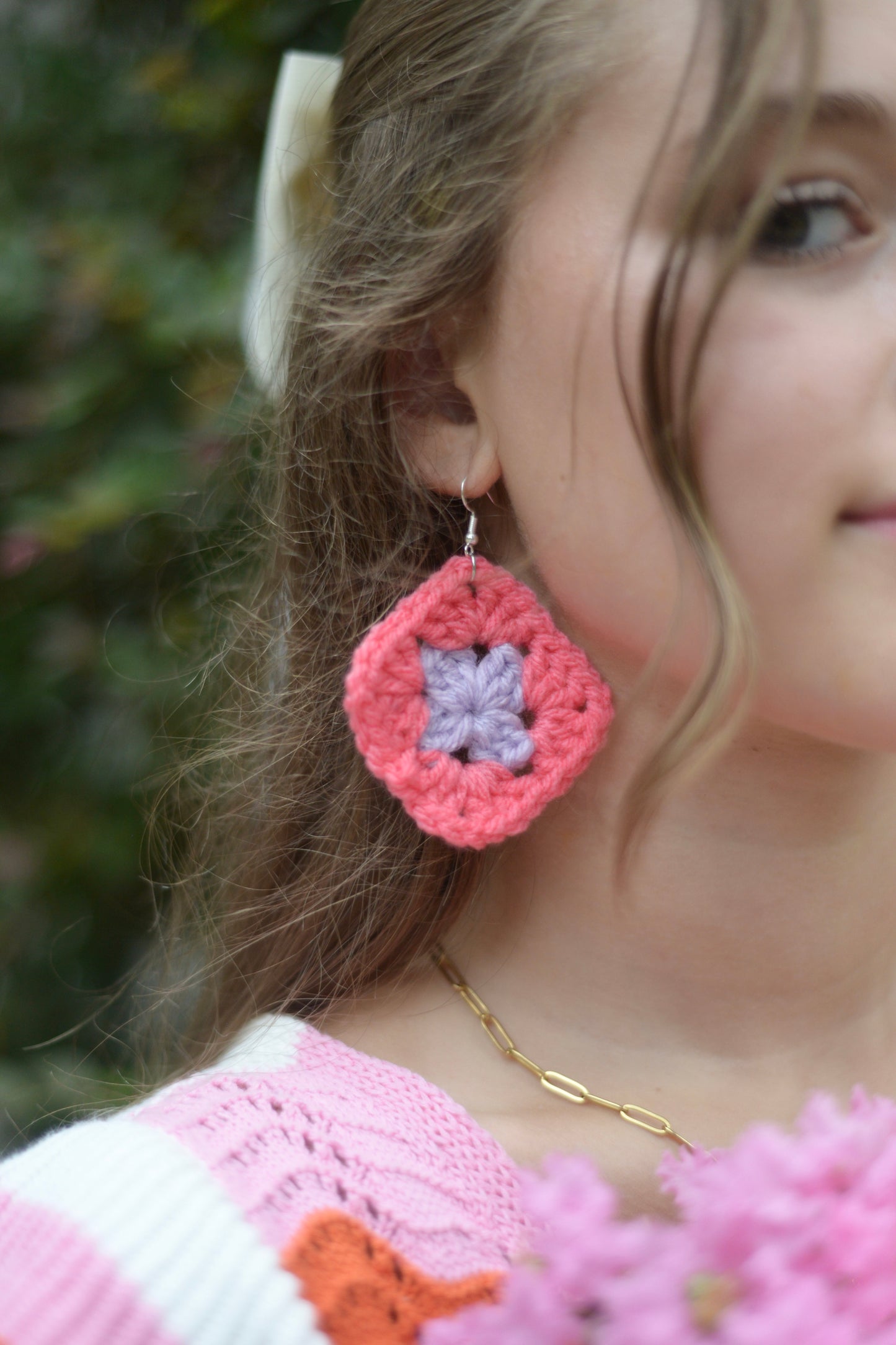 "Sparks Fly" Crochet Earrings