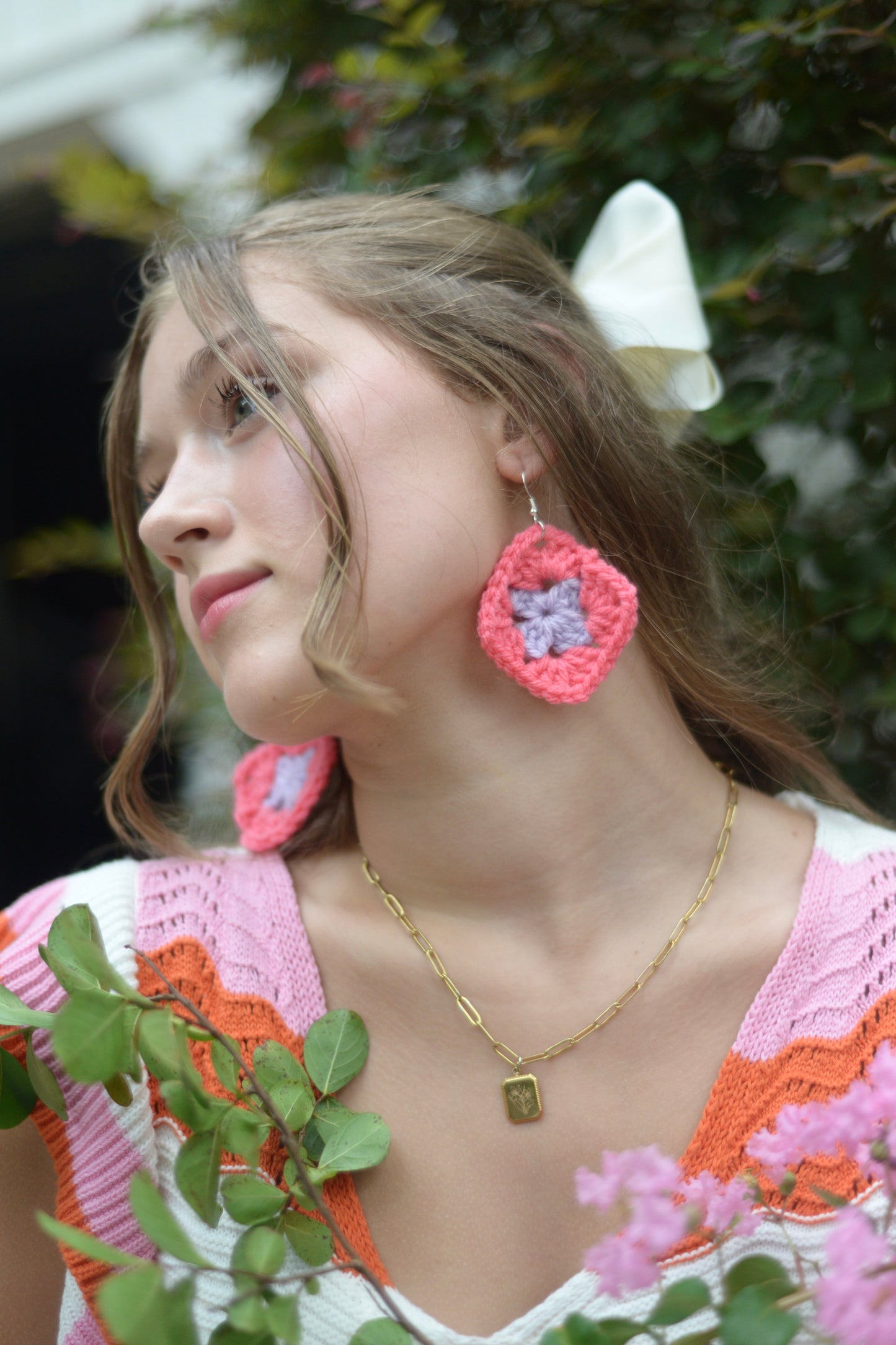 "Sparks Fly" Crochet Earrings