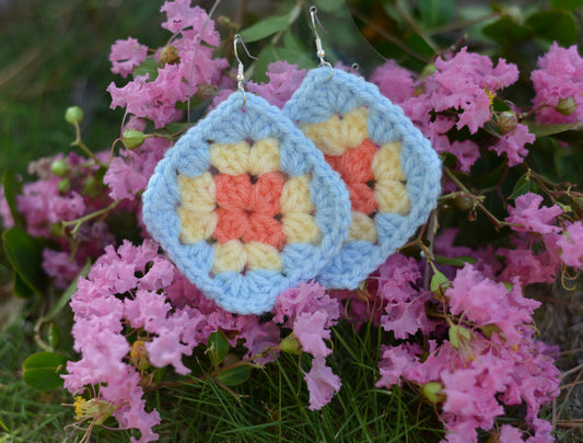 "August" Crochet Earrings