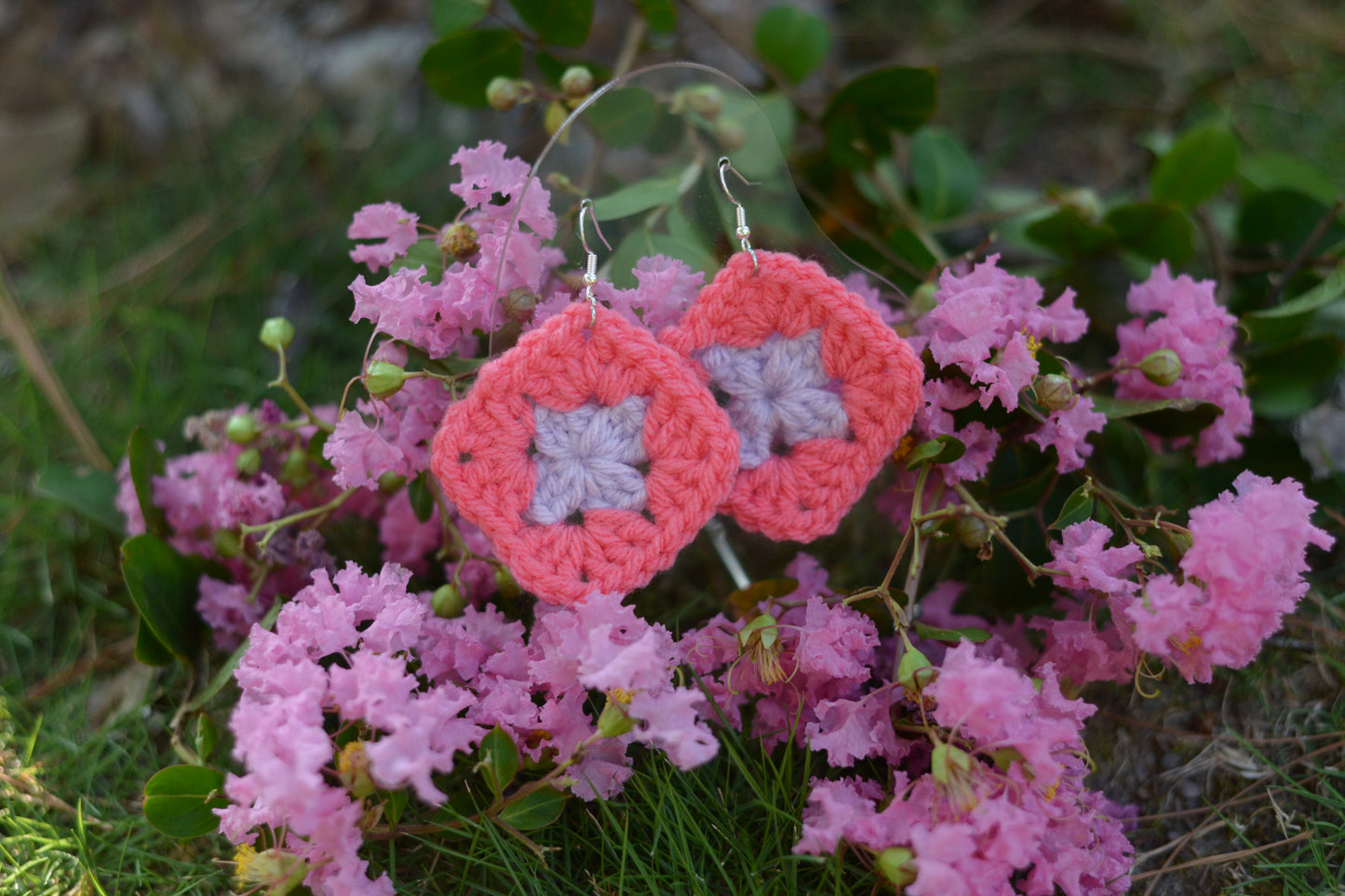 "Sparks Fly" Crochet Earrings