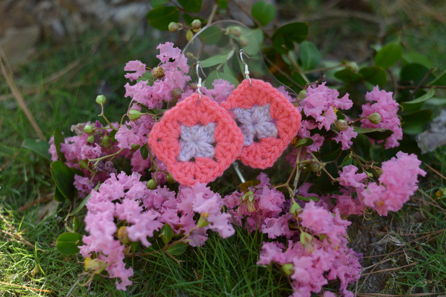 "Sparks Fly" Crochet Earrings