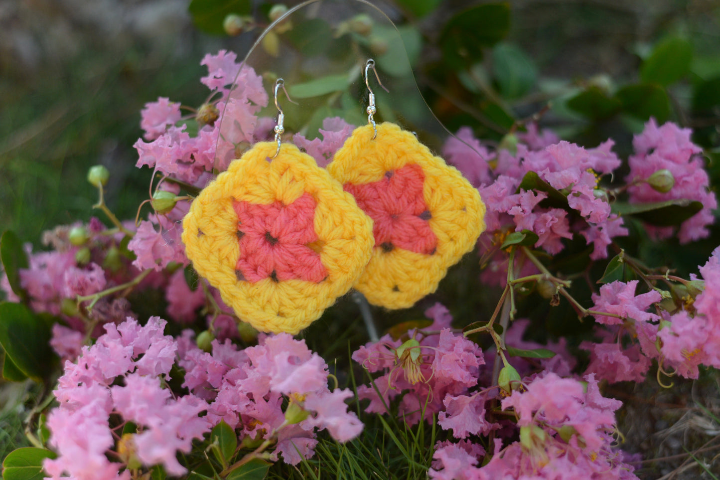 "Daylight" Crochet Earrings