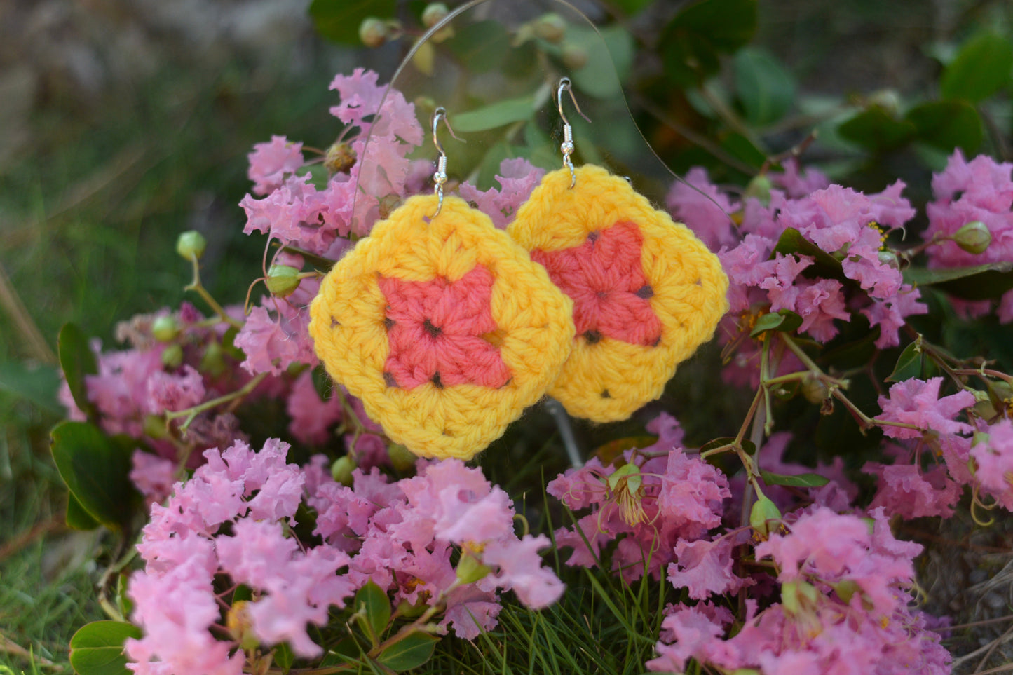 "Daylight" Crochet Earrings